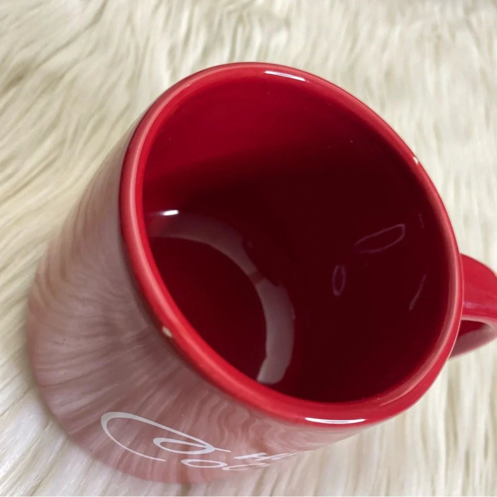 target : vintage hot cocoa red and white bistro coffee tea cup mug